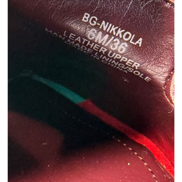 BCBGeneration Nikkola Red Suede Silver Studded Loafer Flats Womens Size 6 NEW - Picture 7 of 8